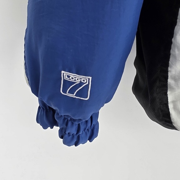 Vintage Logo 7 Kentucky Wildcats Blue Puffer Full Zip Hooded Jacket Men's Sz L - Picture 11 of 13